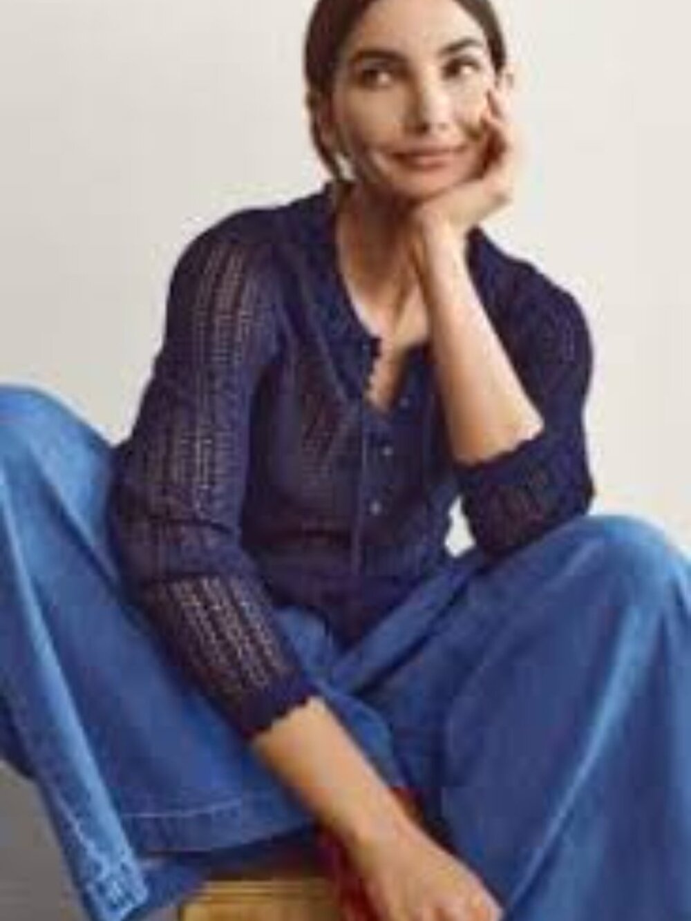 Gap x Doen Linen-Blend Sheer Sweater - Picture 2 of 4